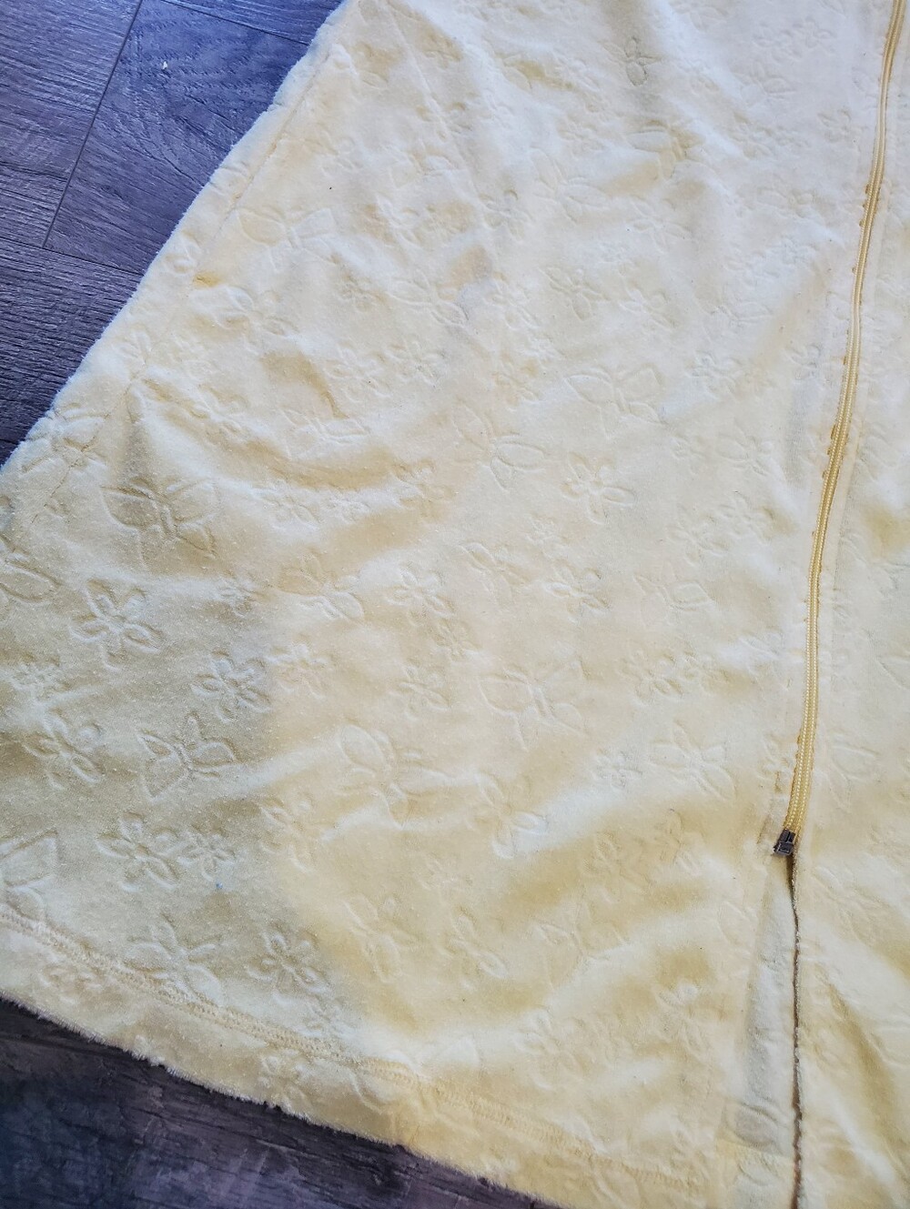 Yellow Delicates Spa Zip Up Robe - Picture 2 of 6